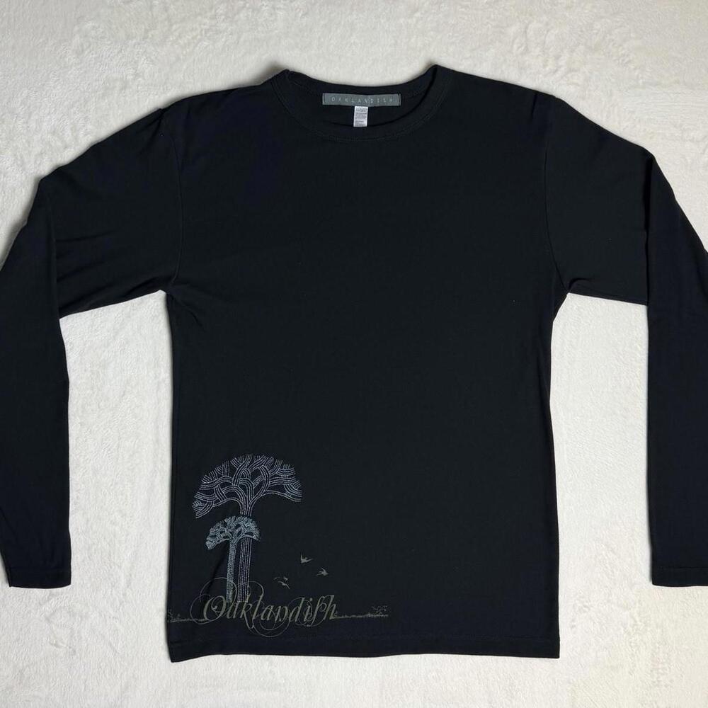 Oaklandish Local Love Embroidered Oaks Black Size Medium Long Sleeve Shirt
